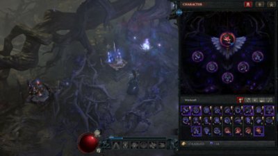 Diablo IV Season 7 screenshot showing the in-game menu of the witchtable in the new season 