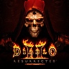 Diablo II: Resurrected – klíčová grafika s démonickým kostlivcem v rudém hábitu