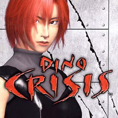 Dino Crisis key art showing a woman with red hair posing