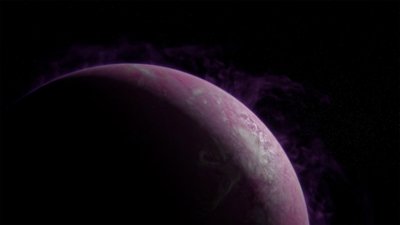 Directive 8020 promotional screenshot depicting a planet from space.