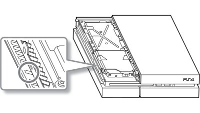 PS4 CUH-1000 & CUH-1110: Find the single vent