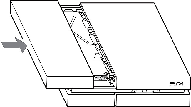 Konzole PS4 řady CUH-1200: Znovu nasaď horní panel.