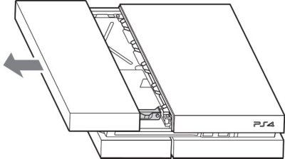 PS4 CUH-1200: retira el panel superior