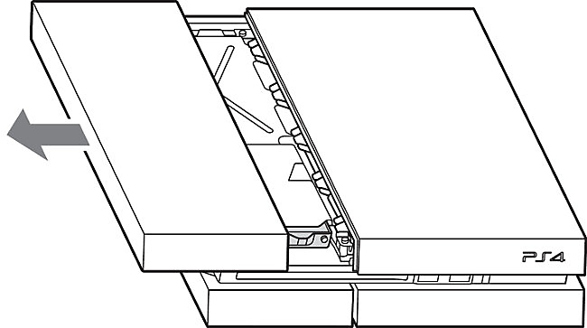 PS4 CUH-1200 fjern det øverste panel