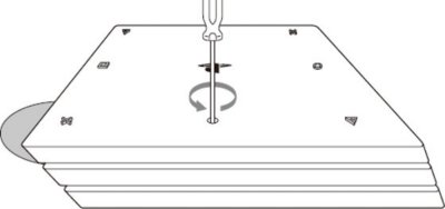 PS4 7010: Insert the screwdriver into the manual eject hole and turn anticlockwise to release the disc.