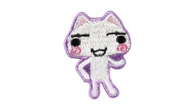 どこでもいっしょ 刺繍ステッカー (こねこもいっしょ こねこトロ