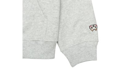 どこでもいっしょ 刺繍ジップパーカー (どこでもいっしょ トロ) グレー Gallery Image 3