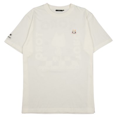 どこでもいっしょ バックプリントTシャツ (どこでもいっしょ バックトロ) ホワイト Gallery Image 2