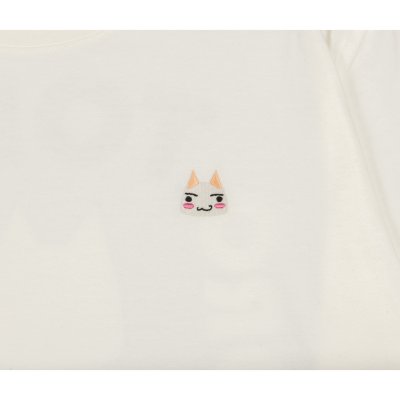 どこでもいっしょ バックプリントTシャツ (どこでもいっしょ バックトロ) ホワイト Gallery Image 4