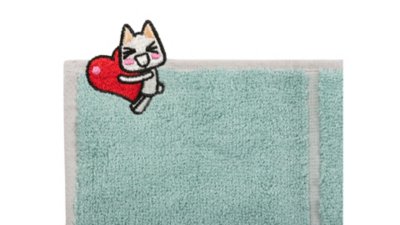どこでもいっしょ 刺繍ワッペンハンドタオル Gallery Image 3