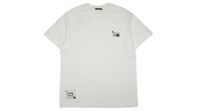 どこでもいっしょ ワンポイント刺繍Tシャツ(トロクロ) ホワイト Gallery Image 1