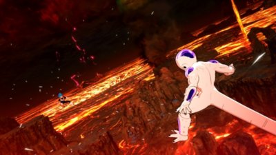 Captura de pantalla de Dragon Ball: Sparking! Zero con el personaje Freezer en acción