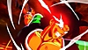 Dragon Ball: Sparking! Zero – snímek obrazovky zobrazující postavu Broly