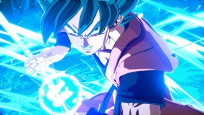 Dragon Ball: Sparking! Zero – Screenshot, der den Charakter Goku (SSGSS) zeigt