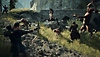 Dragon's Dogma 2 - screenshot showing the player's party in combat