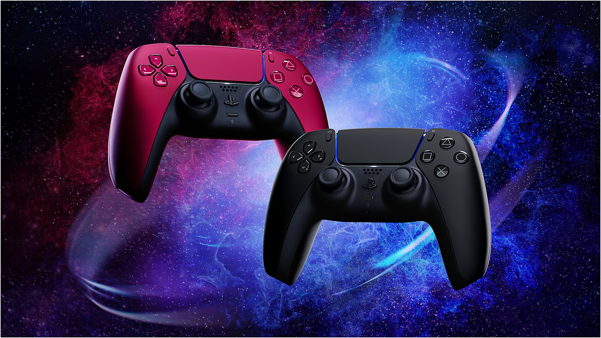 DualSense™ Cosmic Red and Midnight Black wireless controller reveal trailer