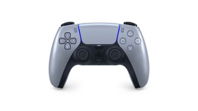 Frontansicht: DualSense Wireless-Controller in Sterling Silver