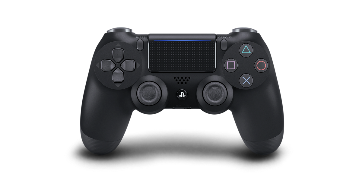 GUO PS4 Controller Der vierte Generation PS4-Controller Ergonomischer drahtloser Bluetooth Spiel-Controller verfügt über LED-Beleuchtung und Vibration Funktionen Color : Blue, Size : Button B 