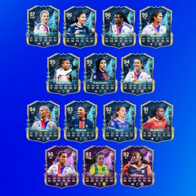 Image showing the EA Sports FC 25 Team of the Season for the Arkema Première Ligue