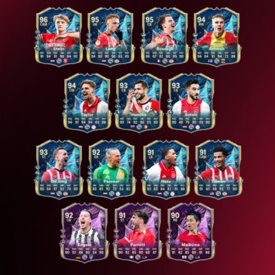 Image showing the EA Sports FC 25 Team of the Season for the Eredivisie