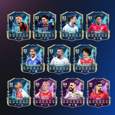 Image showing the EA Sports FC 25 Team of the Year for France's Ligue 1 - extra players
