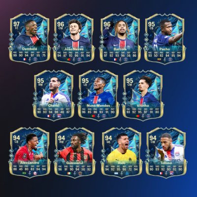 Image showing the EA Sports FC 25 Team of the Season for Ligue 1