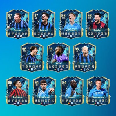 Artwork showing the Serie A Team of the Season - slide 1