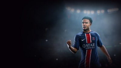 EA SPORTS FC 25 Season 2 artwork featuring a Paris Saint-Germain player