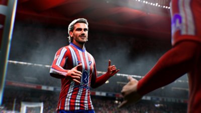 EA SPORTS FC 25 Showcase screenshot showing Atlético Madrid player Antoine Griezmann