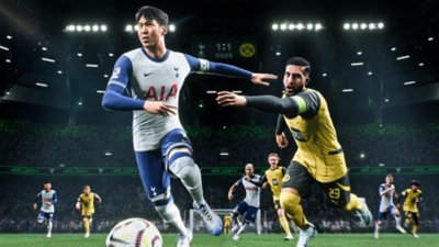 لقطة شاشة من لعبة EA Sports FC 25 يظهر فيها Son Heung-min لاعب نادي Tottenham Hotspur