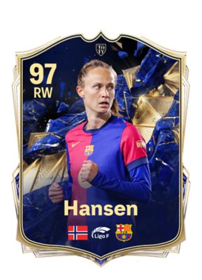 Image showing a TOTY player pick - Caroline Graham Hansen playing for Barcelona