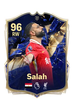 Image showing a TOTY player pick - Mohamed Salah celebrating a goal