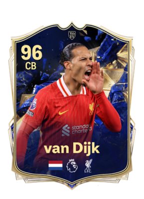 Image showing a TOTY player pick - Virgil van Dijk shouting