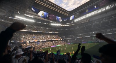 صورة من EA SPORTS FC 26 تُظهر ملعب Bernabeu