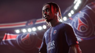 لقطة شاشة من لعبة EA Sports FC 26 تُظهر Bradley Barcola
