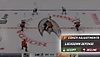 방어진 조정 게임플레이를 보여주는 EA Sports NHL 23 스크린샷.