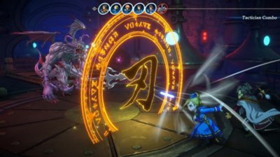 Eiyuden Chronicle: Hundred Heroes – Capture d'écran montrant un combat