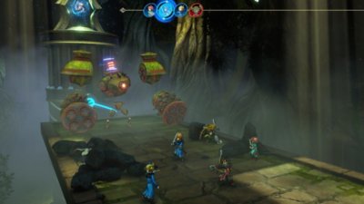 Eiyuden Chronicle: Hundred Heroes screenshot showing the game's strategic turn-based combat