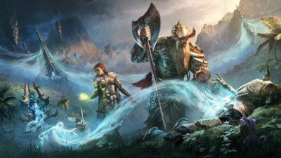 The Elder Scrolls Online - 2025 Premium Edition key art featuring fantasy characters