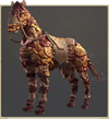 Ilustración de bonificación de reserva de The Elder Scrolls Online con una criatura con forma de caballo hecha de hongos y materia orgánica