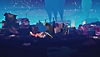 Snímek obrazovky ze hry Endling – Extinction is Forever, na kterém matka liška se svými mláďaty interaguje s lidmi.