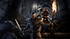The Elder Scrolls Online – kuvakaappaus, jossa näkyy kolme hahmoa luolastoympäristössä