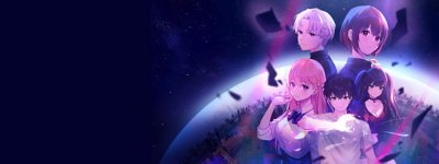 《Eternights》主要美術設計，展示主角以及從外太空看到的地球背景。