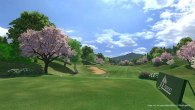 снимок экрана из Everybody's Golf VR