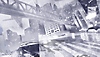 Arrière-plan de Need for Speed Unbound – collage d'une ville en noir et blanc