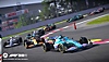 《F1® 22》截屏，展示阿尔品车队的一辆赛车率领一排车