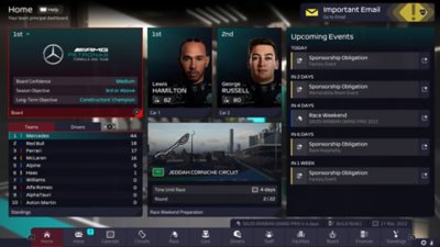 F1 Manager 2022 screenshot of game UI