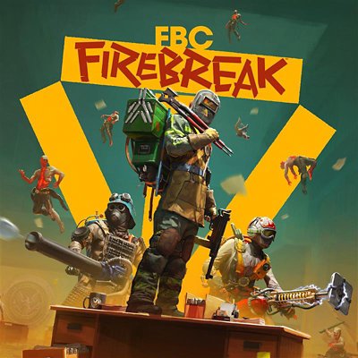 FBC Firebreak store art featuring character with axe and falling enemies