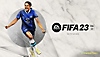 Banner hry FIFA 23 s kľúčovou grafikou, na ktorej je vyobrazená Sam Kerrová.