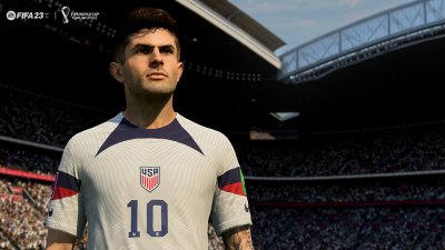 لقطة شاشة للاعب في كأس العالم في لعبة FIFA 23 المقدمة من EA Sports